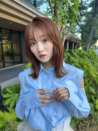 ミディアム 艶髪／レイヤー／ 透明感🎀／MARIのヘアスタイル