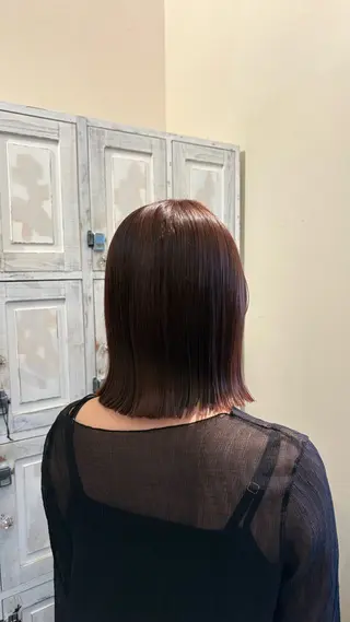 ミディアム ルプラボウ/ 内藤ほのか/艶カラーのヘアスタイル