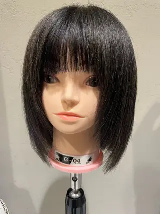 ショート 頭から整える美容師 松田のヘアスタイル