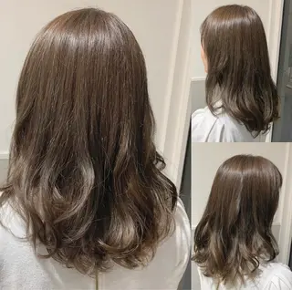 セミロング カラー 髪質改善period.所属・いしかわまい🎀 髪質改善特価サロンのヘアスタイル