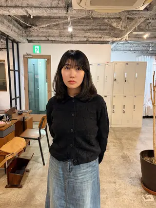 ミディアム 🧣misaki 透明感カラー🧣のヘアスタイル