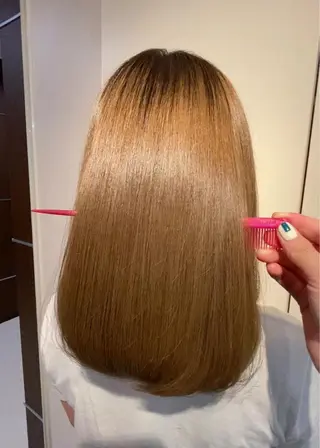 セミロング 🍒透明感カラー/ emiri🍒のヘアスタイル