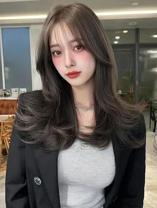 ロング 藤村 雄大のヘアスタイル