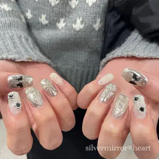 ネイル 🫧飛山琉桜/二条 ネイルアート/束感のマツエク・マツパデザイン