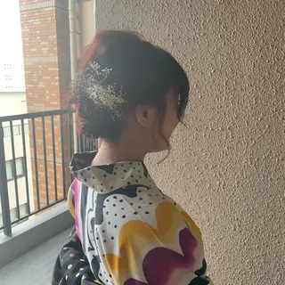 セミロング ヘアアレンジ chouette/ 根本優希のヘアスタイル