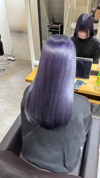 カラー TARO/他店で断ら れた髪の縮毛矯正のヘアスタイル