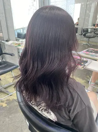 セミロング カラー 💗💗韓国レイヤー yu-ki💗💗のヘアスタイル