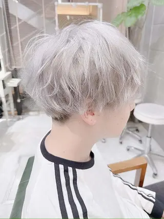 メンズ モテ髪透明感❤️ デイズヘアカラーのヘアスタイル