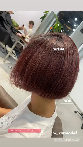 ショート カラー 北山／ボブ／レイヤー /maru☺︎のヘアスタイル