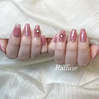 ネイル RAFFINE 月🦋🩵のネイルデザイン