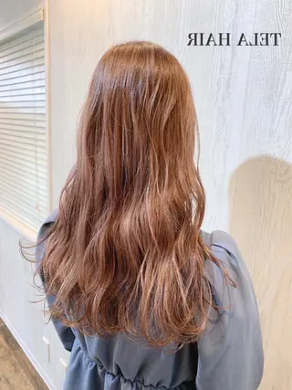 セミロング カラー ヘアアレンジ HUENEST アカデミーサロンのヘアスタイル