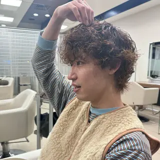 ショート パーマ カーリーパーマ/ 透明ｶﾗｰ/MIKUのヘアスタイル