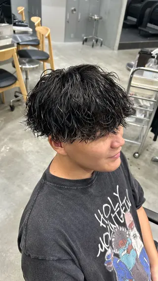 パーマ メンズ 藤平海音/fifth PARKのヘアスタイル