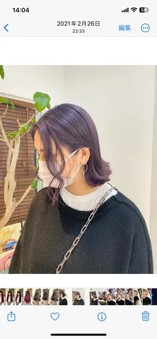 ショート カラー 似合わせカット/ ハイトーン/aoiのヘアスタイル