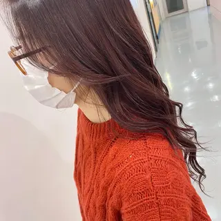 ロング カラー マンツーマン女性 美容師 奏のヘアスタイル