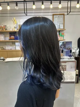 ミディアム まりな 心斎橋のヘアスタイル