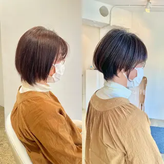 ショート ショート/ボブ/縮毛 三上達大のヘアスタイル