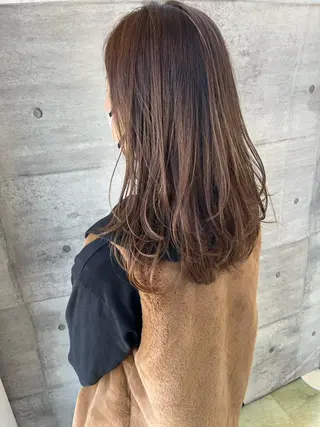 セミロング 角田 琉希也のヘアスタイル