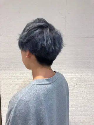 ショート カラー メンズ 【メンズ縮毛矯正】 田中秀斗のヘアスタイル