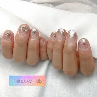 ネイル Rainbow nailsくろちゃんのネイルデザイン