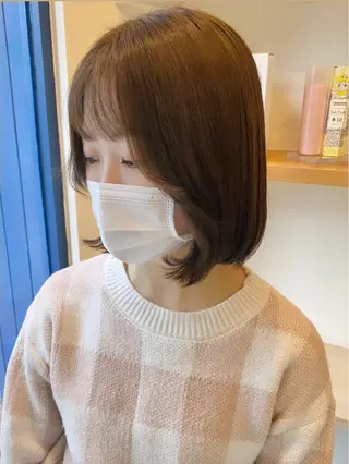 ミディアム 中尾 未来/艶カラー /カットモデルのヘアスタイル