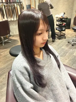 セミロング カラー パーソナルカラー 診断🍀マリンのヘアスタイル