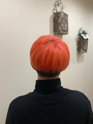 ショート カラー メンズ 透明感/ 美髪矯正/田中恭のヘアスタイル