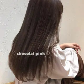 ロング ブリーチなしカラー ダブルカラーエクステのヘアスタイル