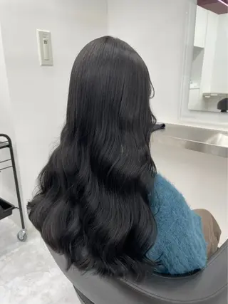 ロング カラー BABY 艶髪暗髪ヘア💖達人のヘアスタイル