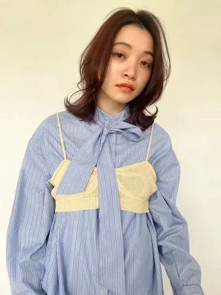 ミディアム カラー 五十嵐ゆり 美髪カラー　武蔵小杉のヘアスタイル