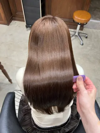 ロング 縮毛矯正/レイヤー 松田空優哉のヘアスタイル