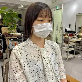 ショート カラー レイヤーパーマ＊ 顔まわり似合わせのヘアスタイル