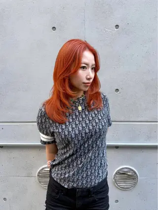 セミロング 🎗️mellow 神戸三宮 髪質改善のヘアスタイル