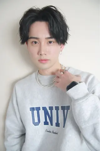 ミディアム メンズ メンズカット募集 神田梨世🪼のヘアスタイル