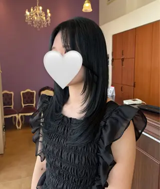 セミロング 今中 紗英のヘアスタイル