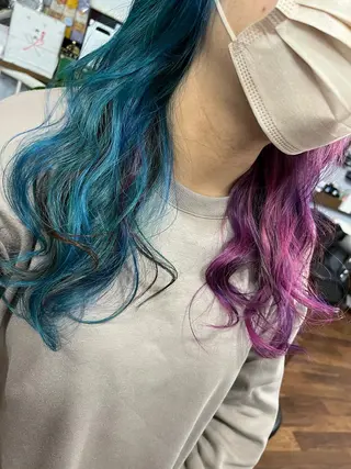 ロング カラー 原宿サロン代表 デザインカラー伊藤卓のヘアスタイル