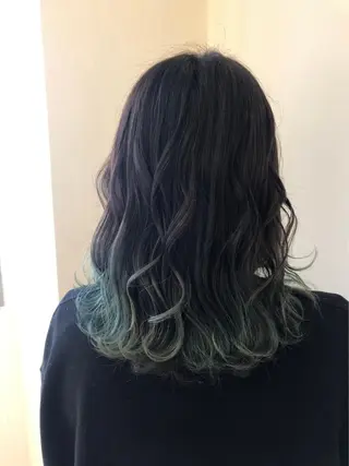 セミロング カラー Blossom大塚 ディレクター永野のヘアスタイル