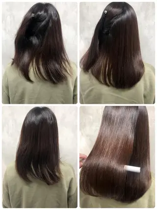 セミロング 満足度⭕️縮毛矯正師 谷口にお任せを👍のヘアスタイル