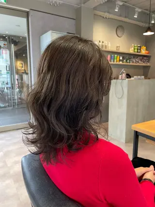 セミロング 韓国風/オシャレ /縮毛矯正/滝口琴未のヘアスタイル