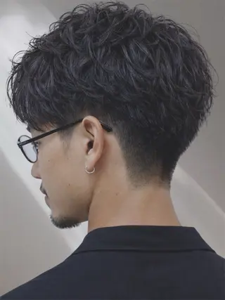 ショート パーマ メンズ 遠藤 広美のヘアスタイル