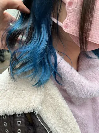 セミロング カラー 原宿サロン代表 デザインカラー伊藤卓のヘアスタイル