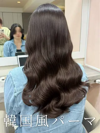ロング パーマ 韓国風パーマ/ヘア セット/店長みづきのヘアスタイル