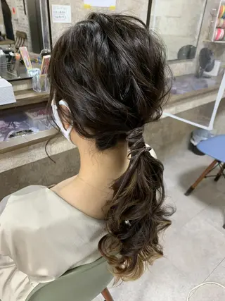ロング ヘアアレンジ Achieve 三ノ宮のヘアスタイル
