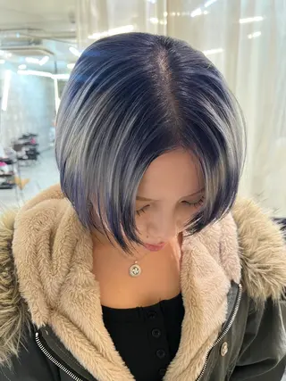 ミディアム カラー haco＋所属・圧倒的デザイン力 店長🎨RENAのヘアスタイル