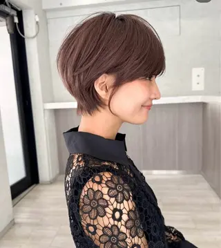 ショート 白髪率別白髪ぼかし /なおき/表参道のヘアスタイル