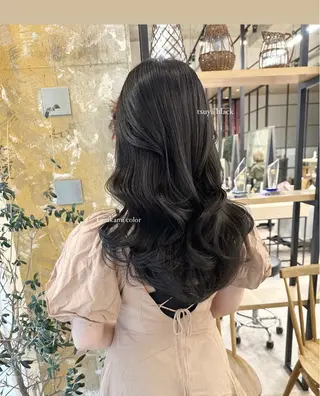 ロング rio￤ブラウン￤暗 髪￤縮毛矯正🌙のヘアスタイル