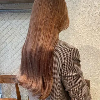 ロング カラー ヘアアレンジ 押切 響　のヘアスタイル