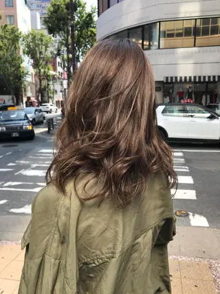 セミロング カラー Tink　天神店所属・今村賢治/メンズ/ レイヤー✨艶カラーのヘアスタイル