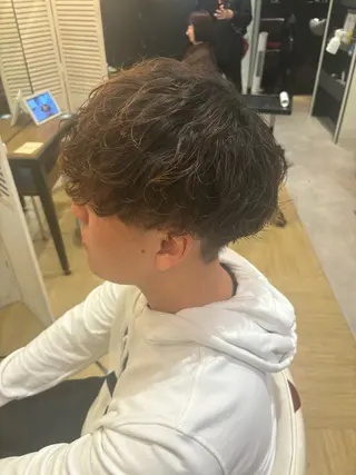 ショート パーマ メンズ メンズ特化／韓国風 /江戸谷大晴のヘアスタイル