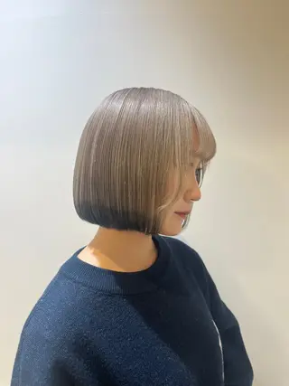 ミディアム ブリーチカラー特化 美容師/𝕐𝕌𝕀のヘアスタイル